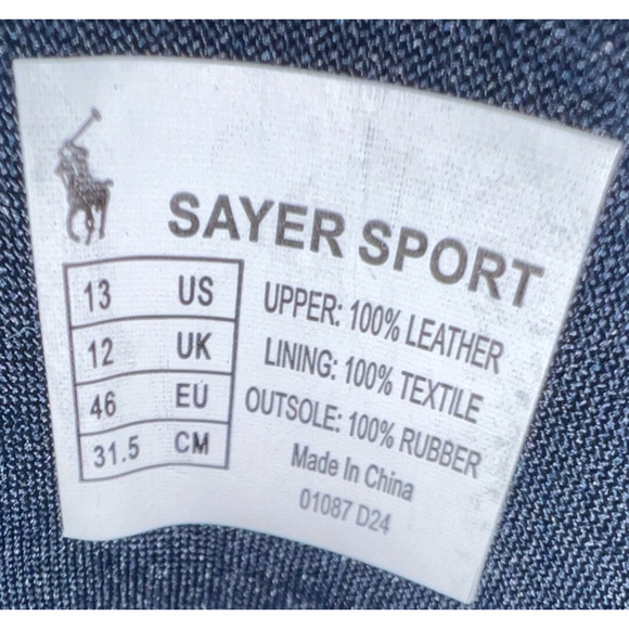 Polo Ralph Lauren Sayer Sport Men\'s Size 13 Leather Sneakers Green main image 9